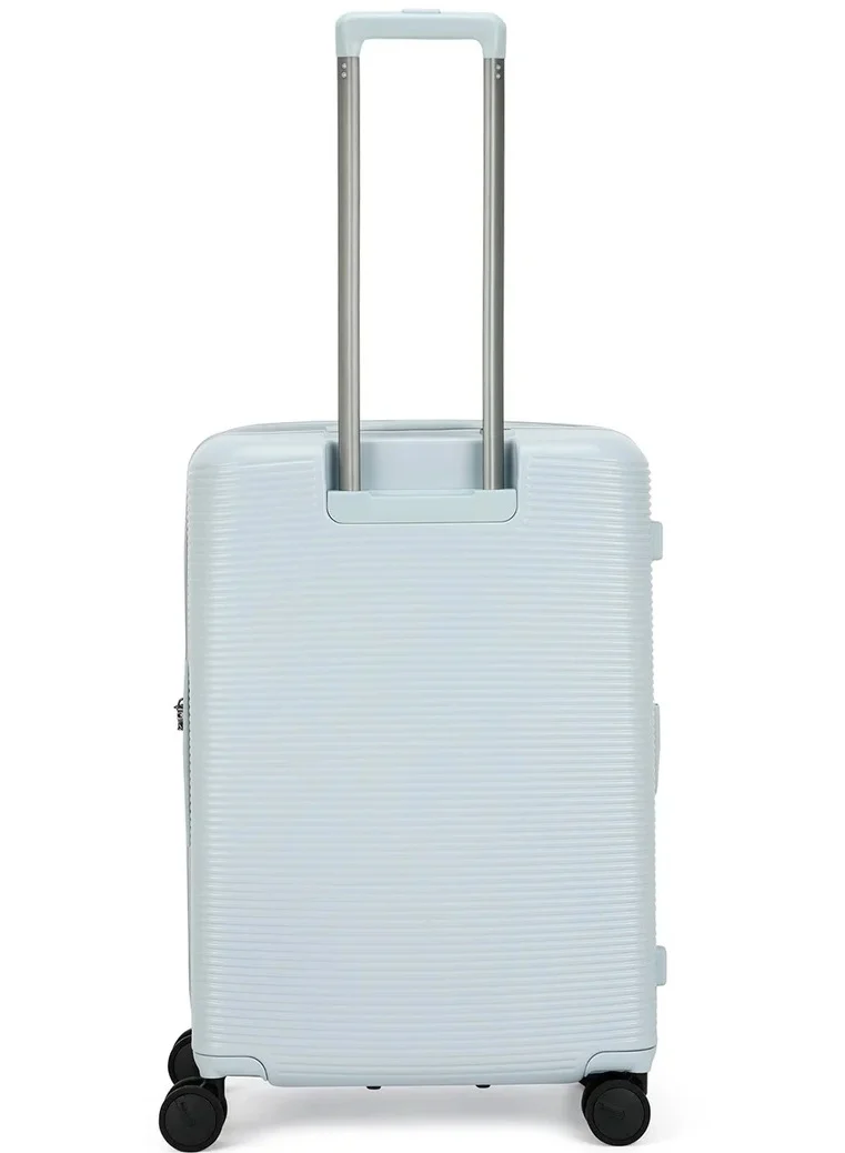 Echolac Ultima 67 Cm Hardside 4-Double Wheeled Expandable Check-In Luggage Trolley - Light Blue